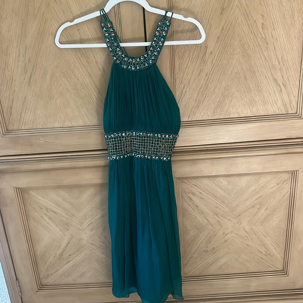 emerald dress for vacation, wedding, dinner , dancing
